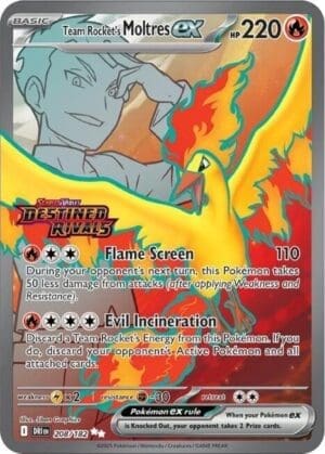 Team Rocket's Moltres ex (DR Stamped)