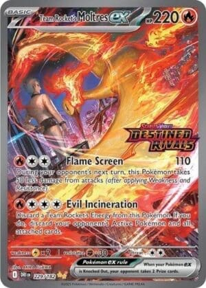 Team Rocket's Moltres ex (DR stamped)