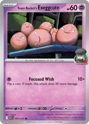 Team Rocket's Exeggcute (Team Rocket Pattern)